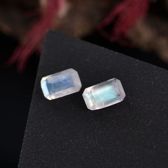 Set of Rainbow Moonstone Loose Gemstone - Picture 1 of 3